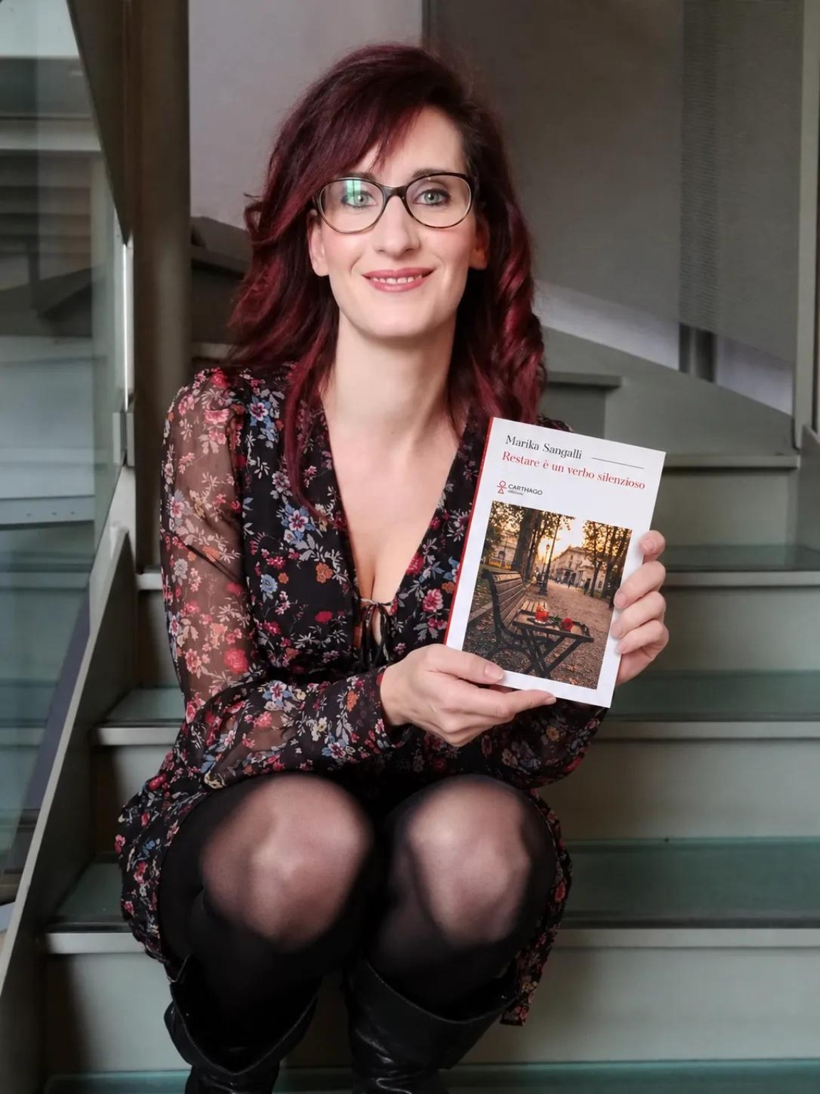 Marika Sangalli con il suo libro
